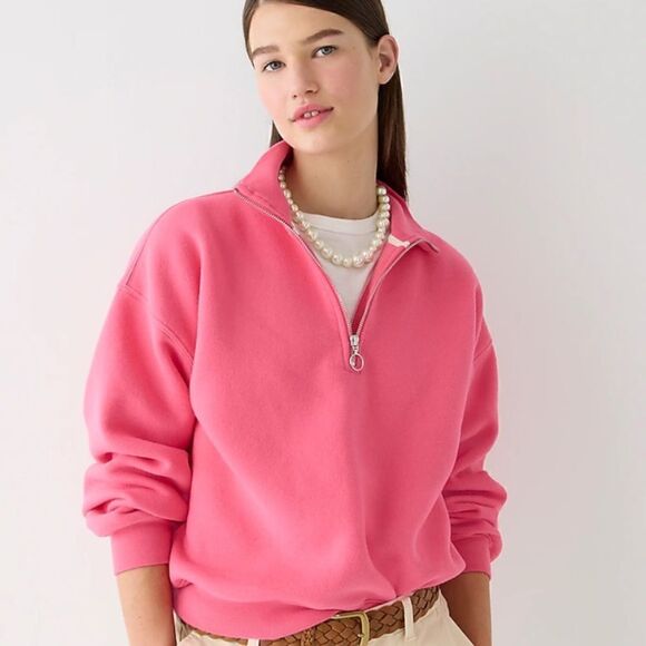 J. Crew Heritage fleece half-zip sweatshirt - Picture 3 of 9